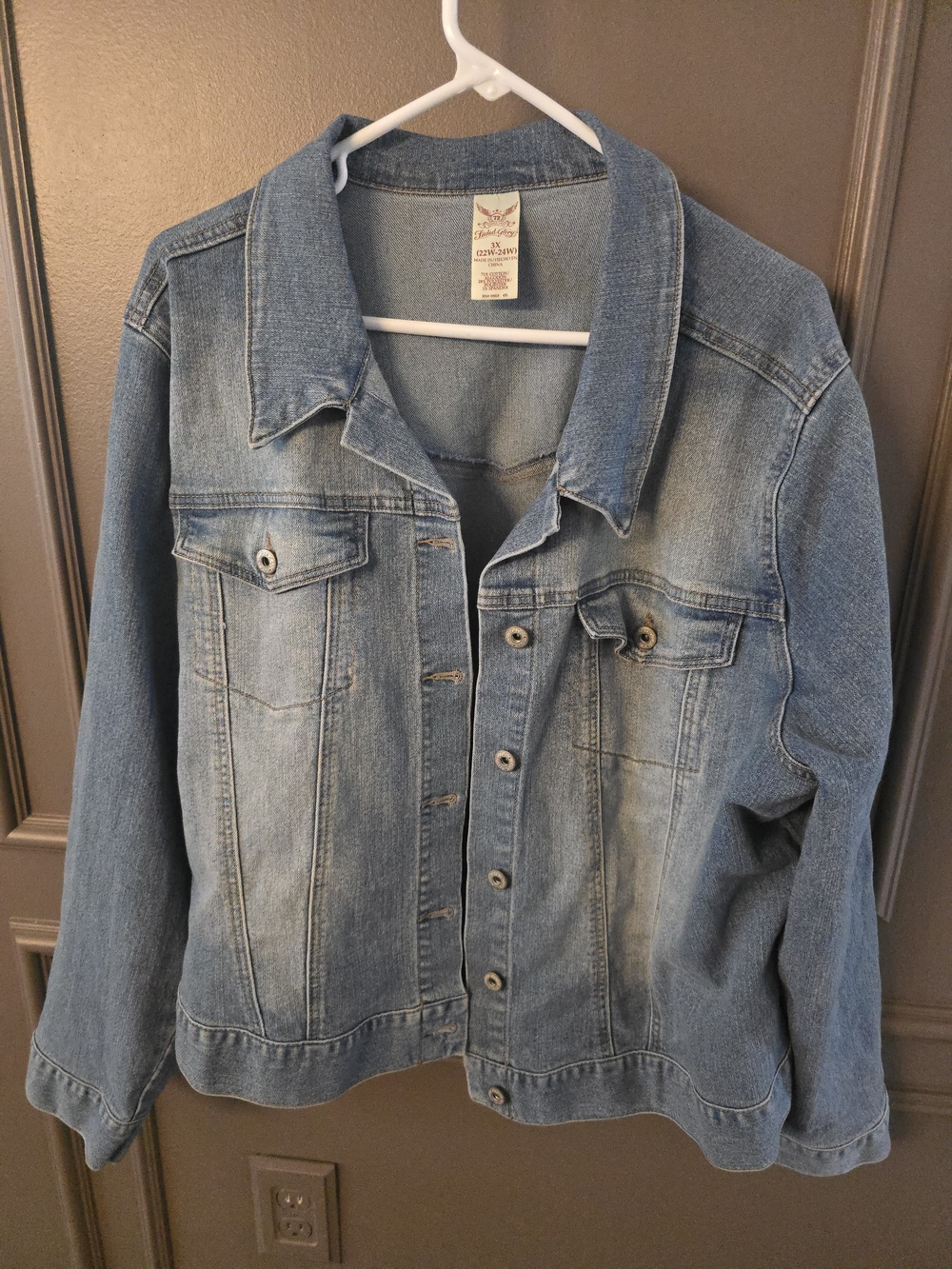 Faded Glory Light Blue Denim Jean Jacket